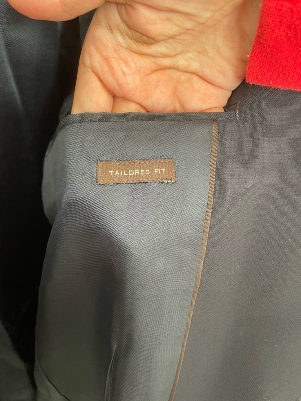Zara Men's Navy Two-Button Suit Jacket - Picture 5 of 6